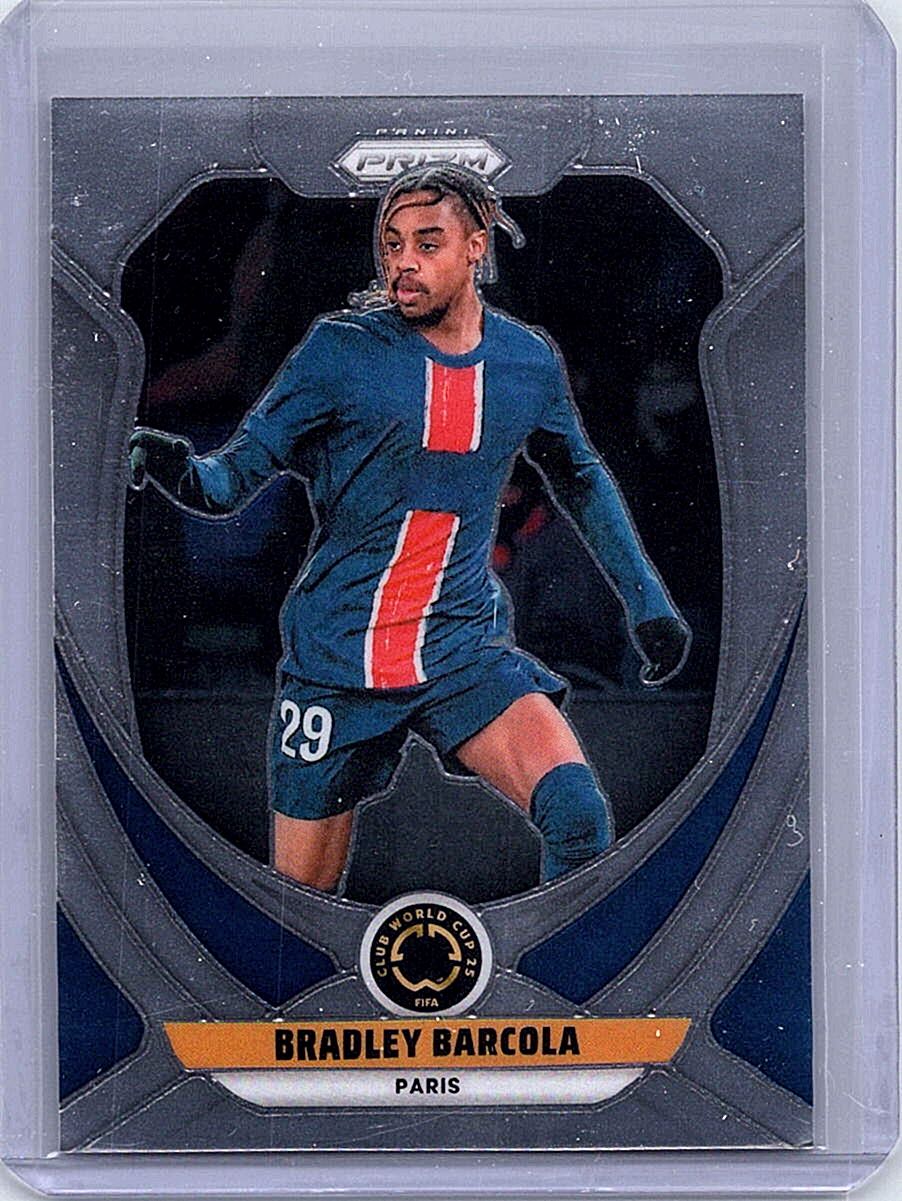 2025 Panini Prizm FIFA Club World Cup Bradley Barcola #27 front
