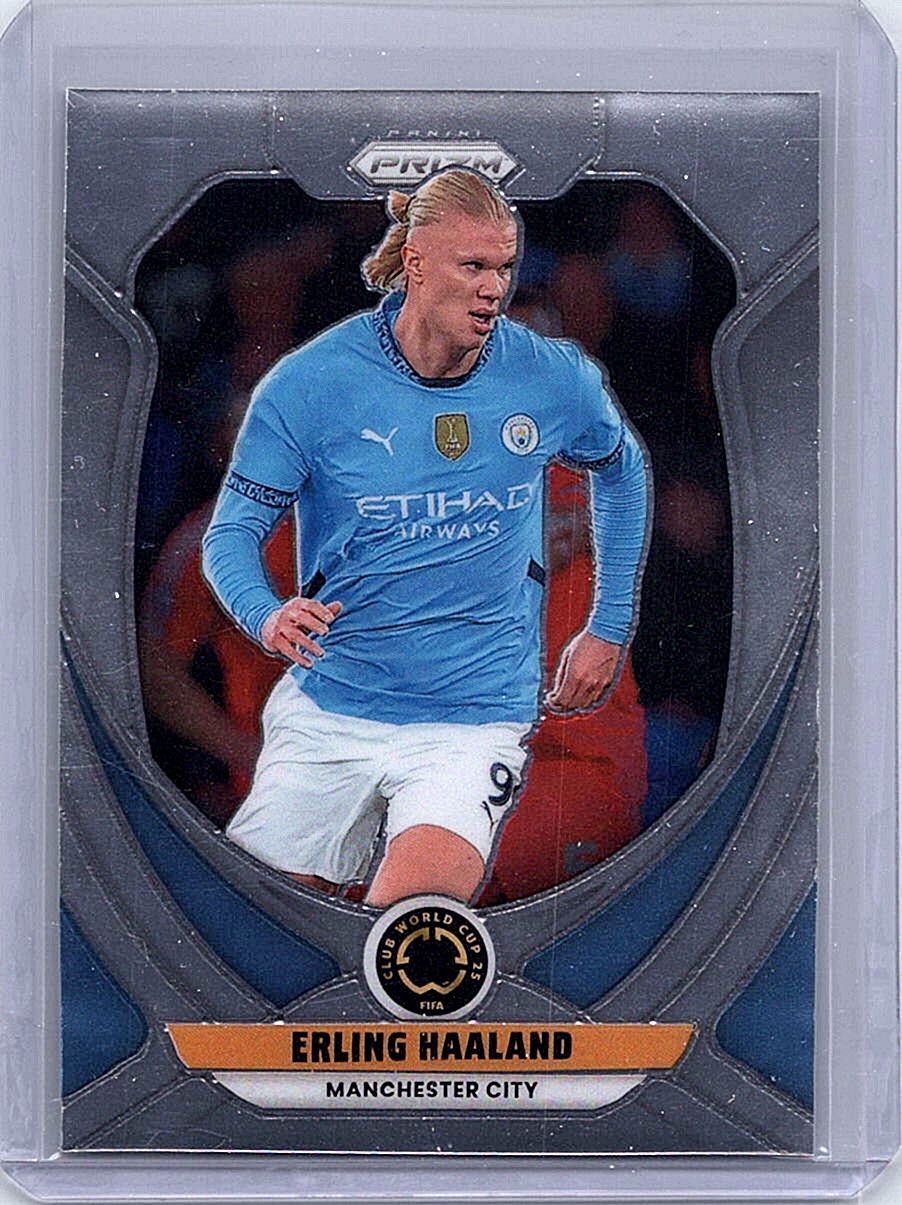 2025 Panini Prizm FIFA Club World Cup Erling Haaland #136 front