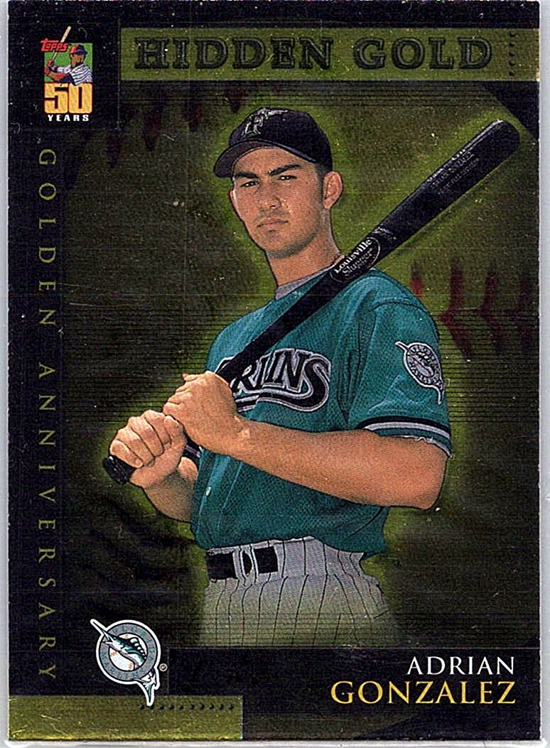 2001 Topps - Golden Anniversary Adrian Gonzalez #GA40 front