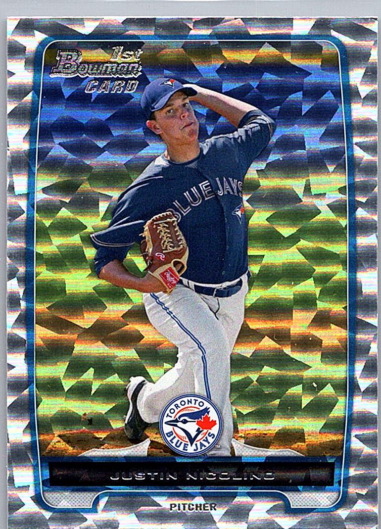 2012 Bowman - Prospects Silver Ice Justin Nicolino #BP1 front