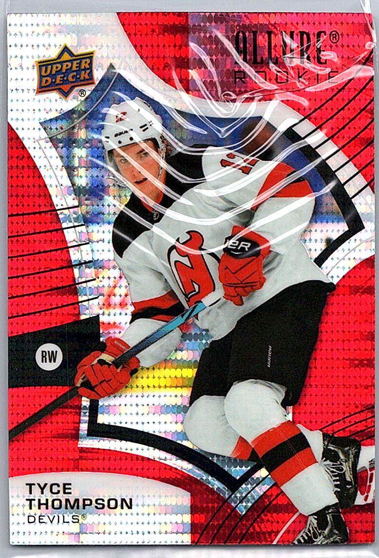 2021-22 Upper Deck Allure - Red Rainbow Tyce Thompson #129 front