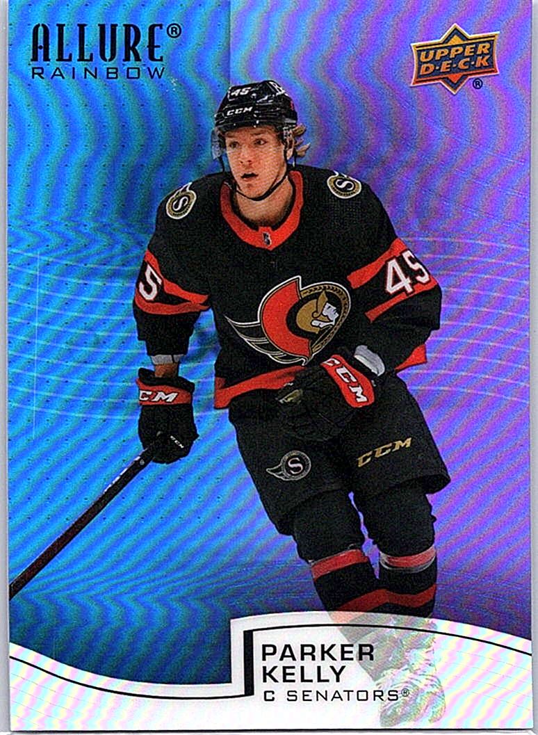 2021-22 Upper Deck Allure - Rainbow Blue-Purple Parker Kelly #R-46 SN199 front