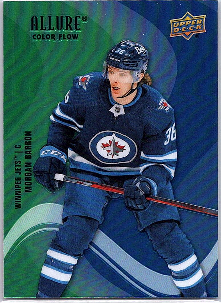 2022-23 Upper Deck Allure - Color Flow Green-Blue Morgan Barron #SF-96 front