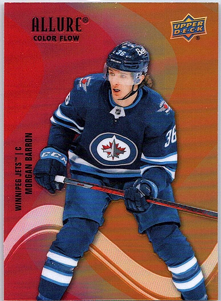 2022-23 Upper Deck Allure - Color Flow Red-Orange Morgan Barron #SF-96 front