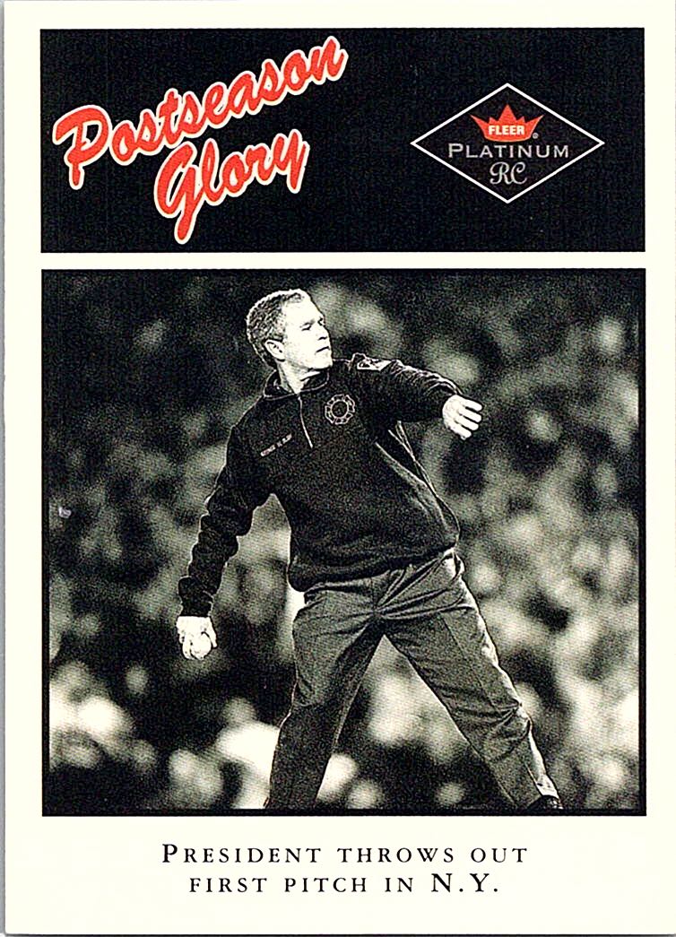 2001 Fleer Platinum George Bush #490 front