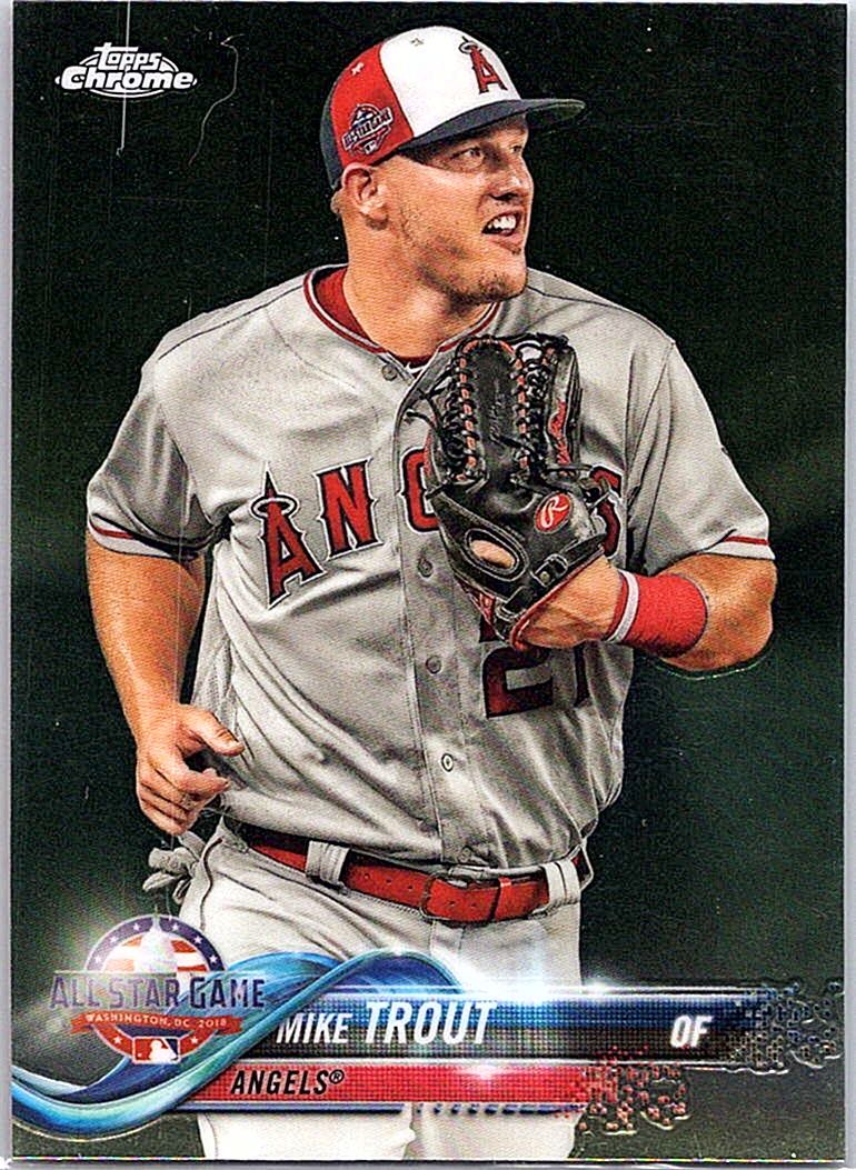 2018 Topps Chrome Update Mike Trout #HMT69 front