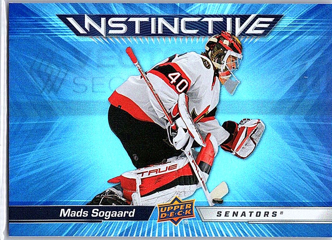 2023-24 Upper Deck - Instinctive Mads Sogaard #IN-29 front