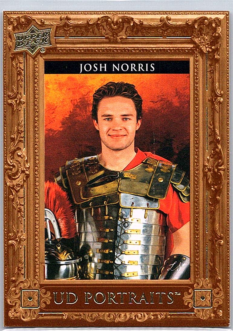 2023-24 Upper Deck - UD Portraits Josh Norris #P-12 front