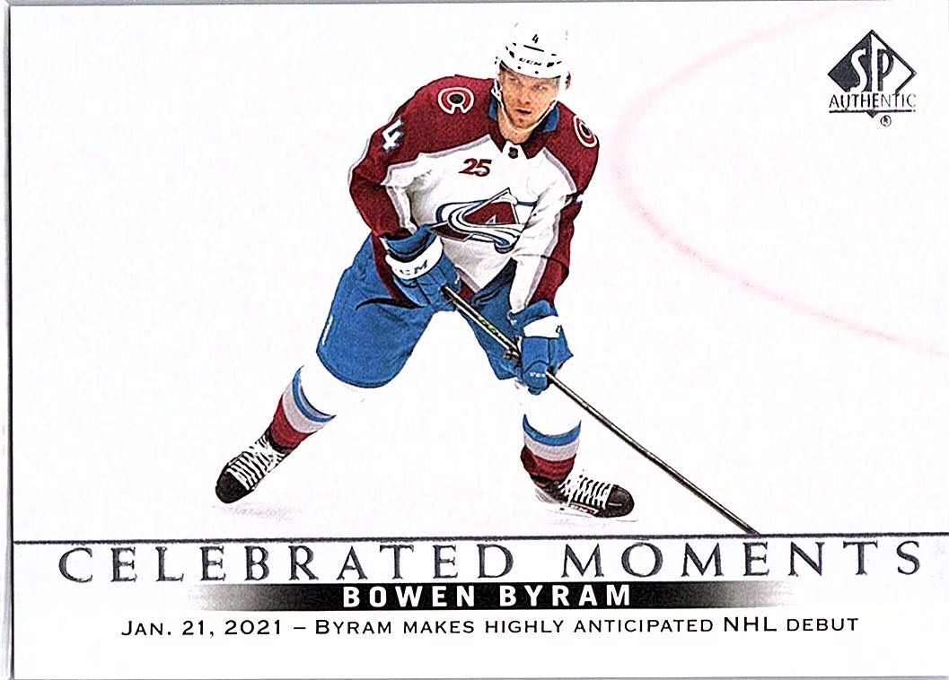 2020-21 SP Authentic Bowen Byram #115 front