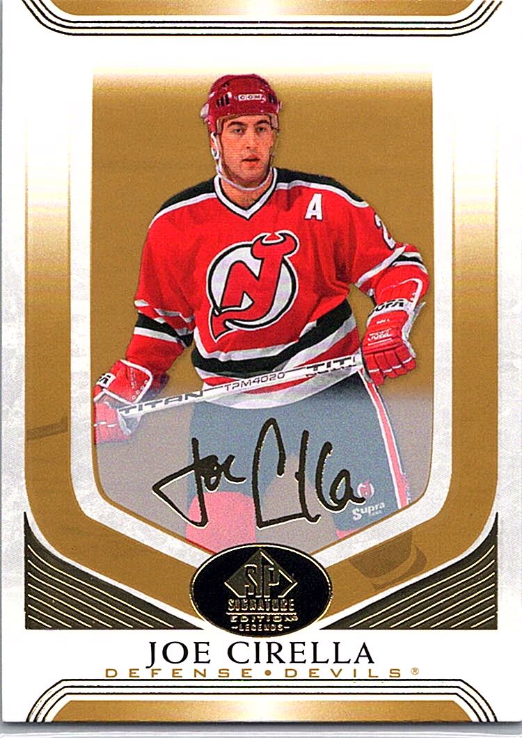 2020-21 SP Signature Edition Legends - Gold Foil Joe Cirella #128 front