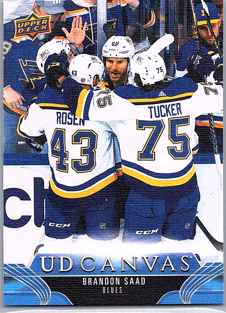 2023-24 Upper Deck - UD Canvas Brandon Saad #C70 front