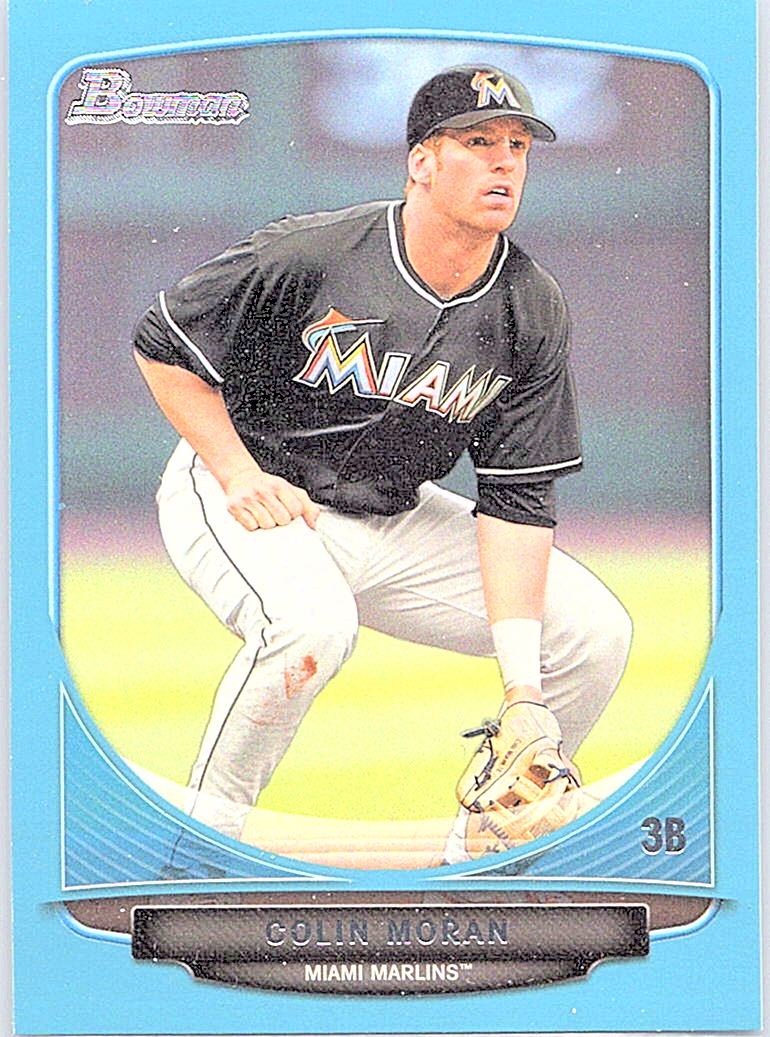 2013 Bowman Draft Picks & Prospects - Draft Picks Blue Colin Moran #BDPP20 SN500 front