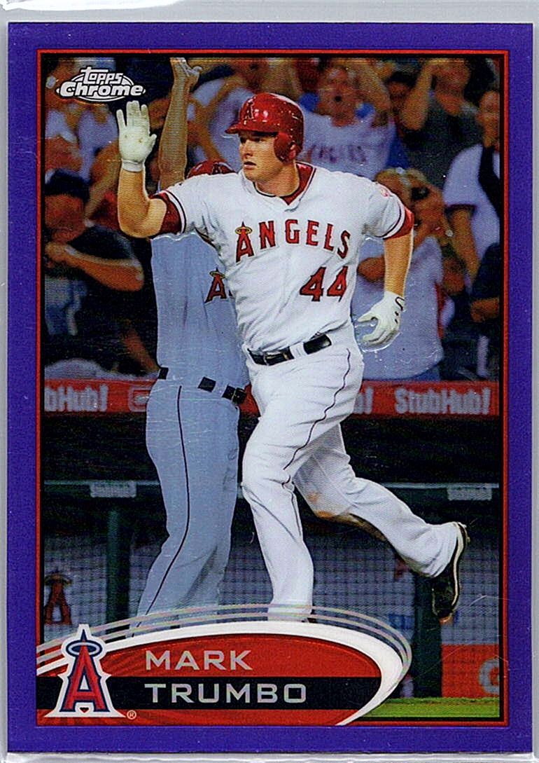2012 Topps Chrome - Purple Refractors Mark Trumbo #83 front