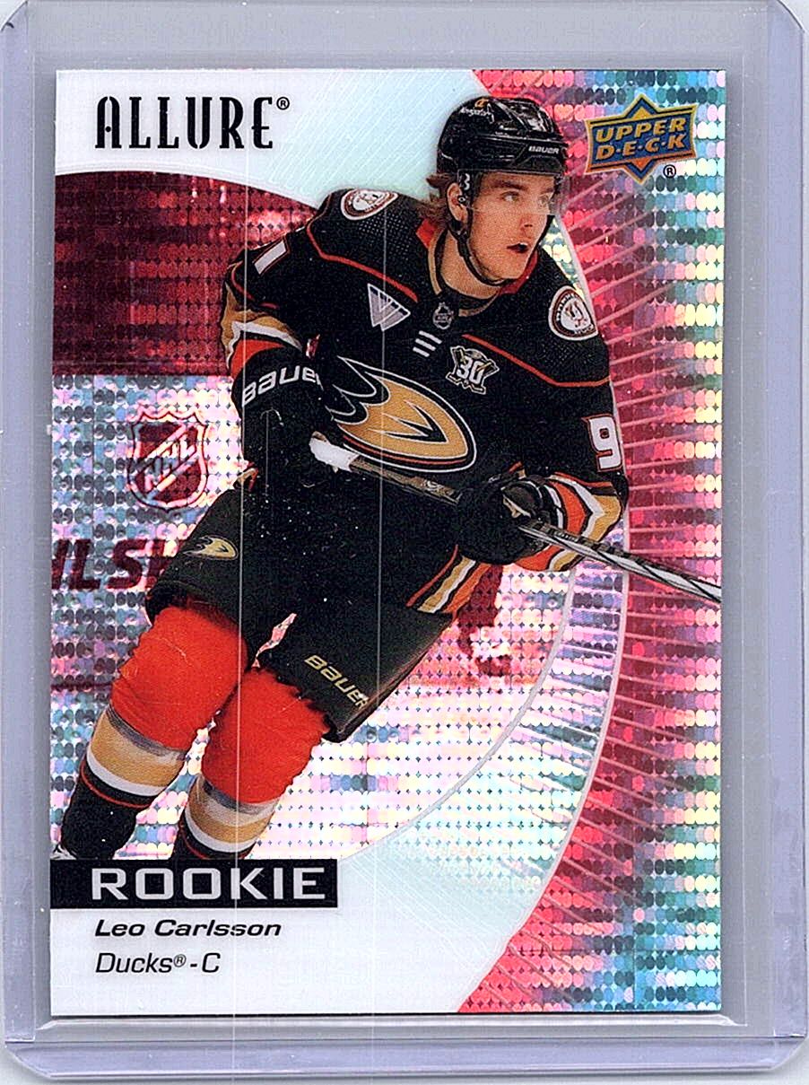 2023-24 Upper Deck Allure - Red Rainbow Leo Carlsson #114 RC front
