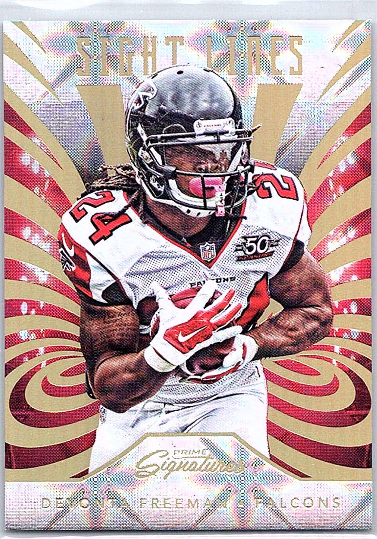 2016 Panini Prime Signatures - Sight Lines Devonta Freeman #SL-DF front
