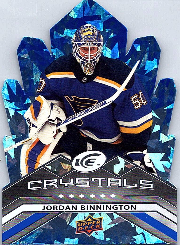 2021-22 Upper Deck Ice - Ice Crystals Jordan Binnington #IC-25 front