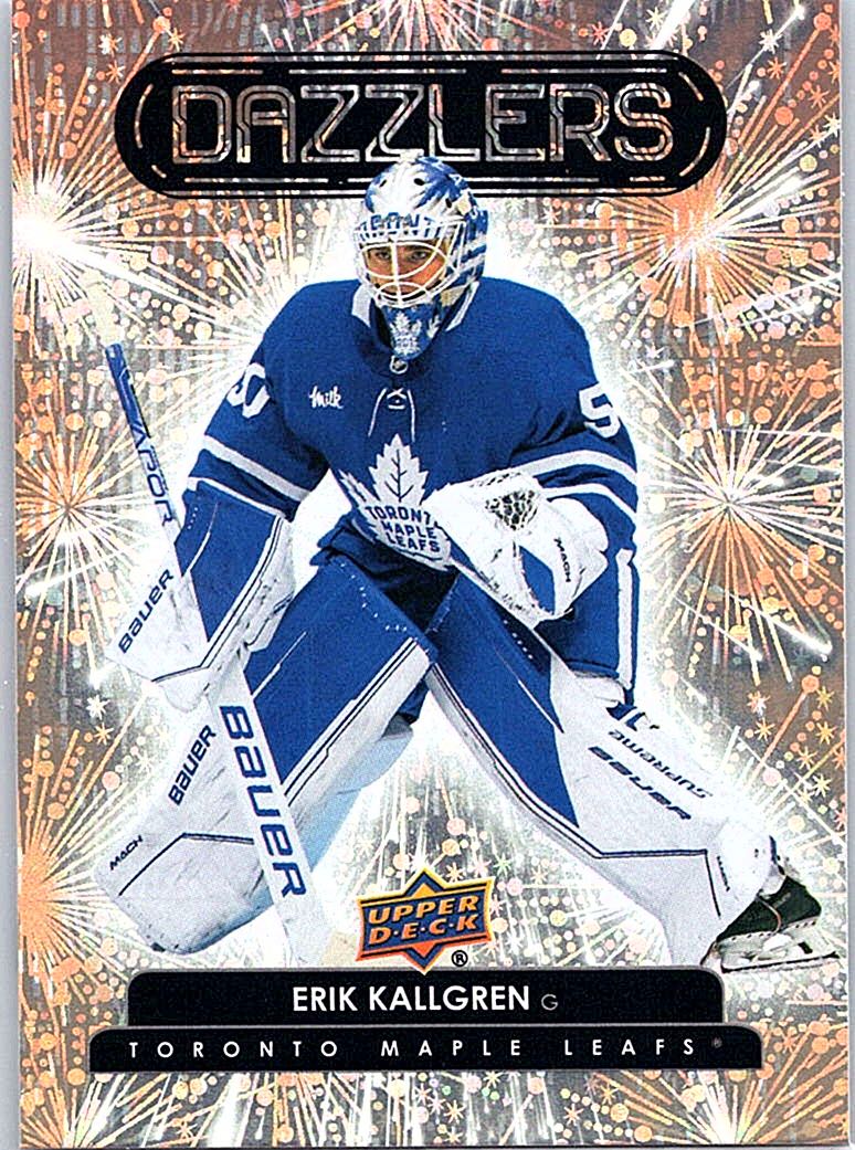 2022-23 Upper Deck - Dazzlers Orange Erik Kallgren #DZ-92 front