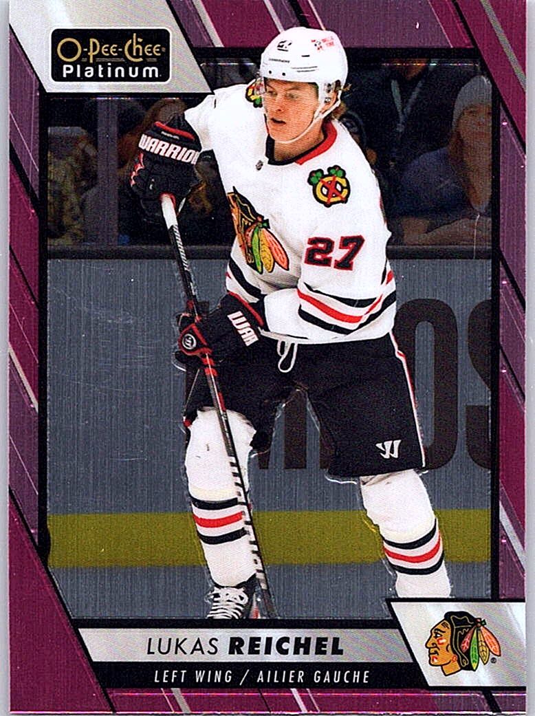 2023-24 O-Pee-Chee Platinum - Matte Pink Lukas Reichel #174 front