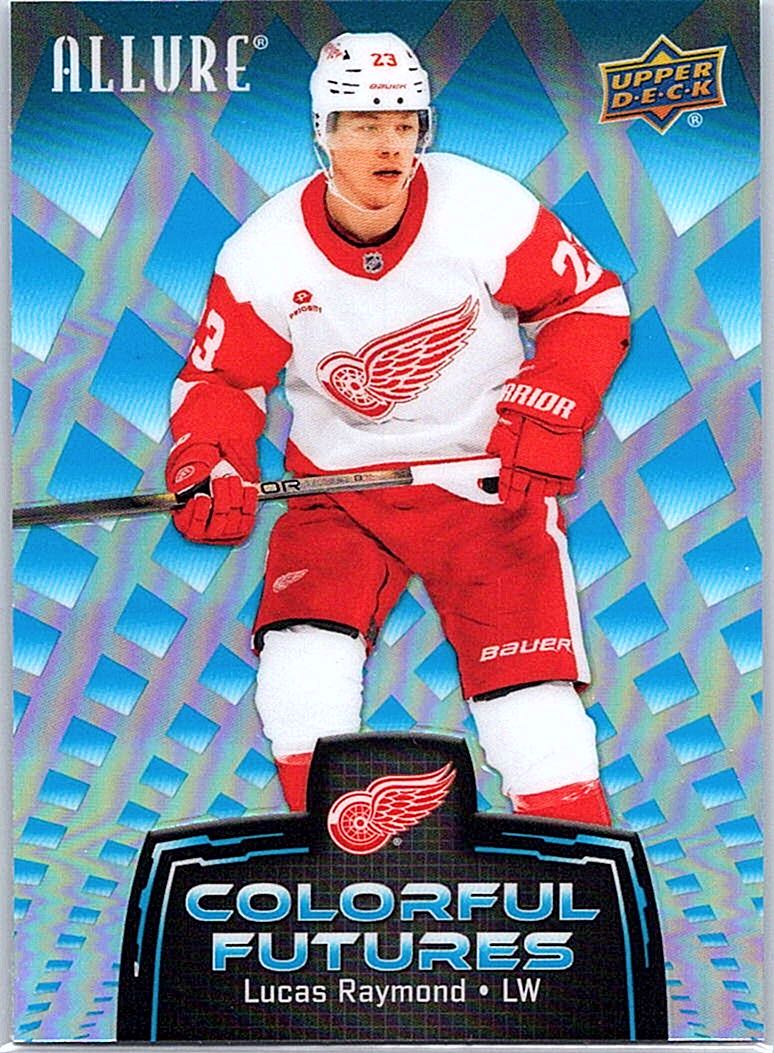 2024-25 Upper Deck Allure - Colorful Futures Blue Lucas Raymond #CF-13 front