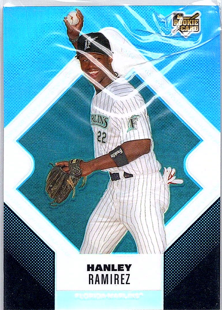 2006 Finest - Refractors Blue Hanley Ramirez #133 SN299 front