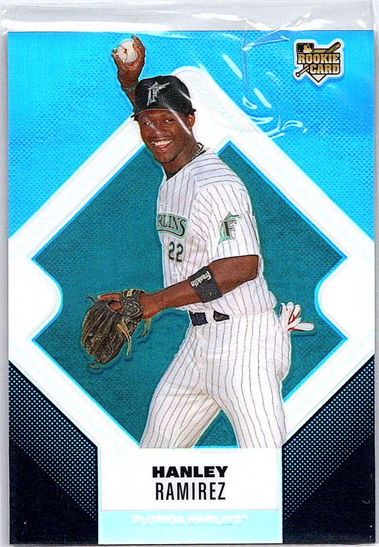 2006 Finest - Refractors Blue Hanley Ramirez #133 SN299 front