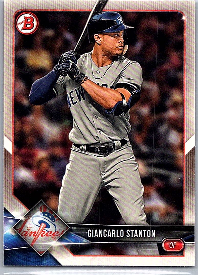 2018 Bowman Giancarlo Stanton #67 front