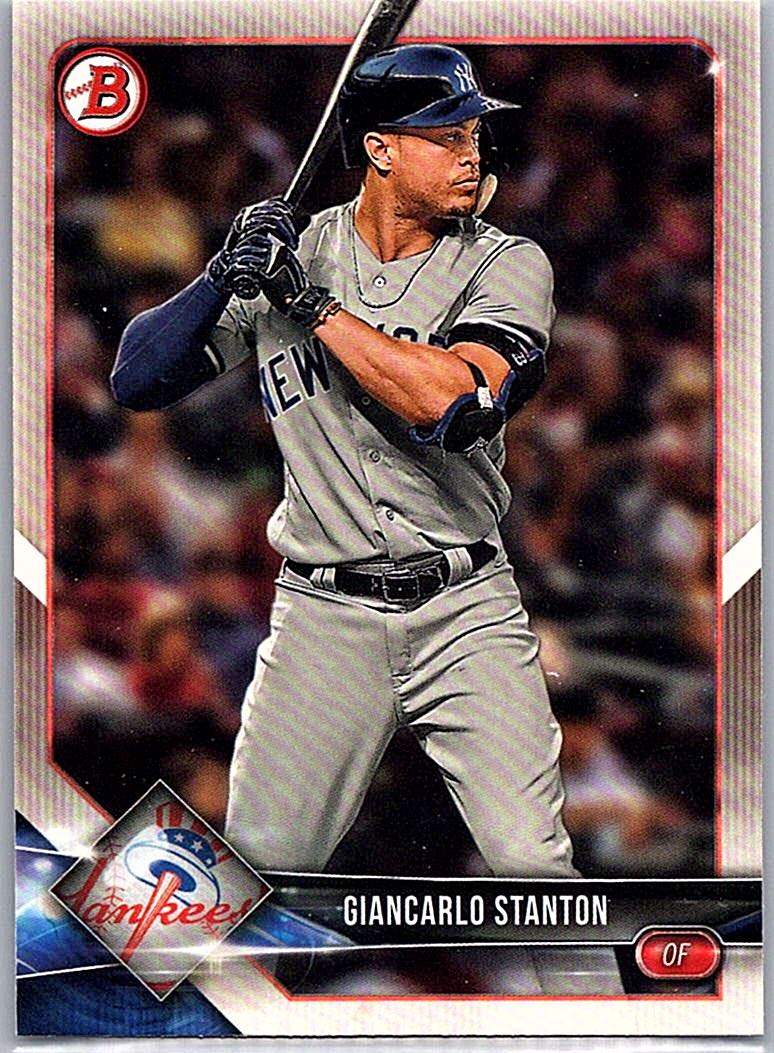 2018 Bowman Giancarlo Stanton #67 front