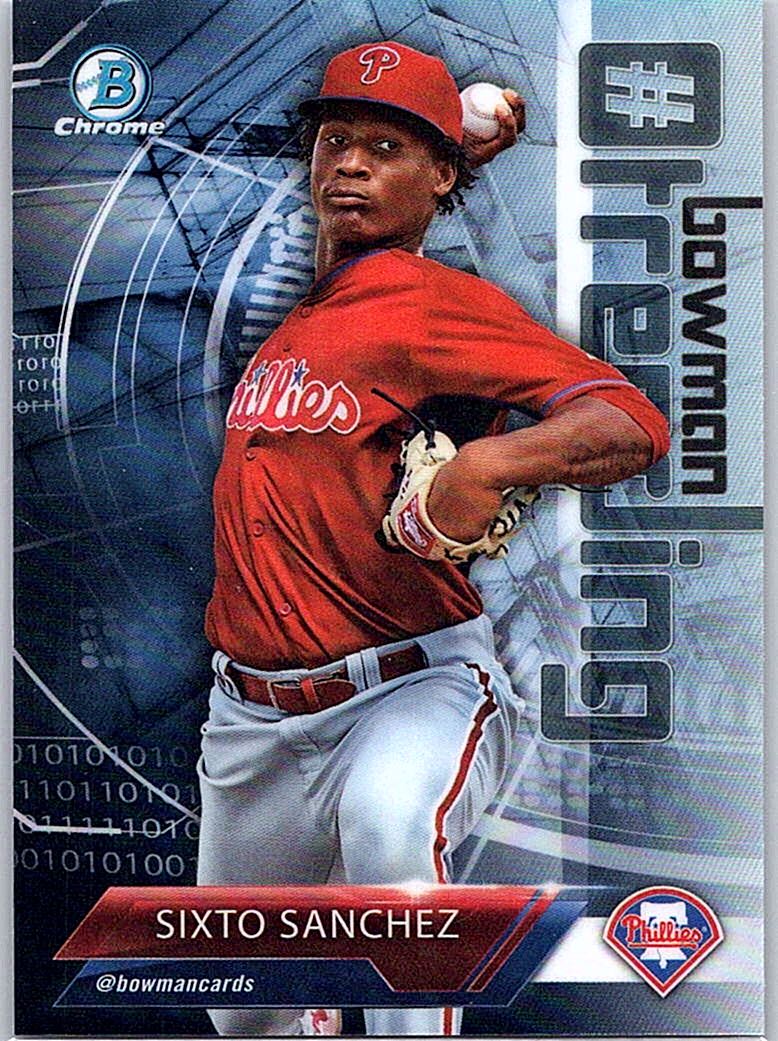 2018 Bowman - Chrome #BowmanTrending Sixto Sanchez #-SS front