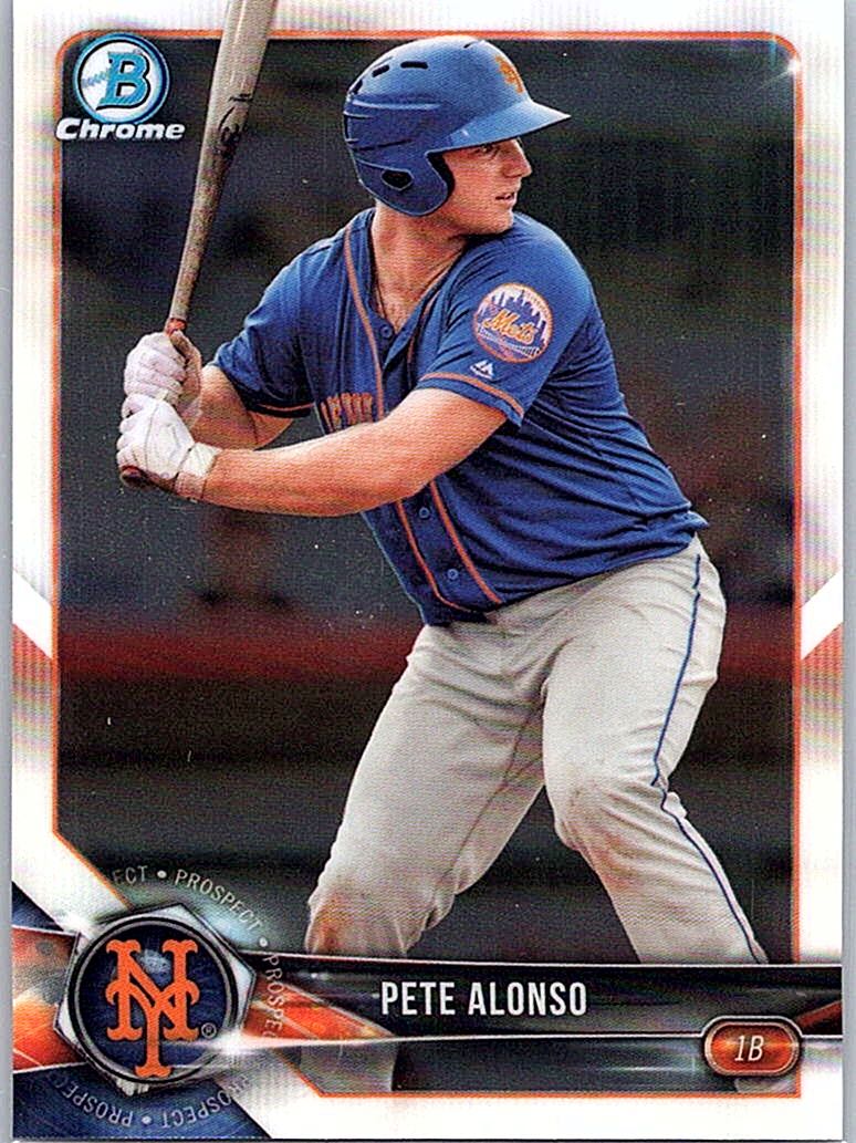 2018 Bowman - Chrome Prospects Pete Alonso #BCP137 front