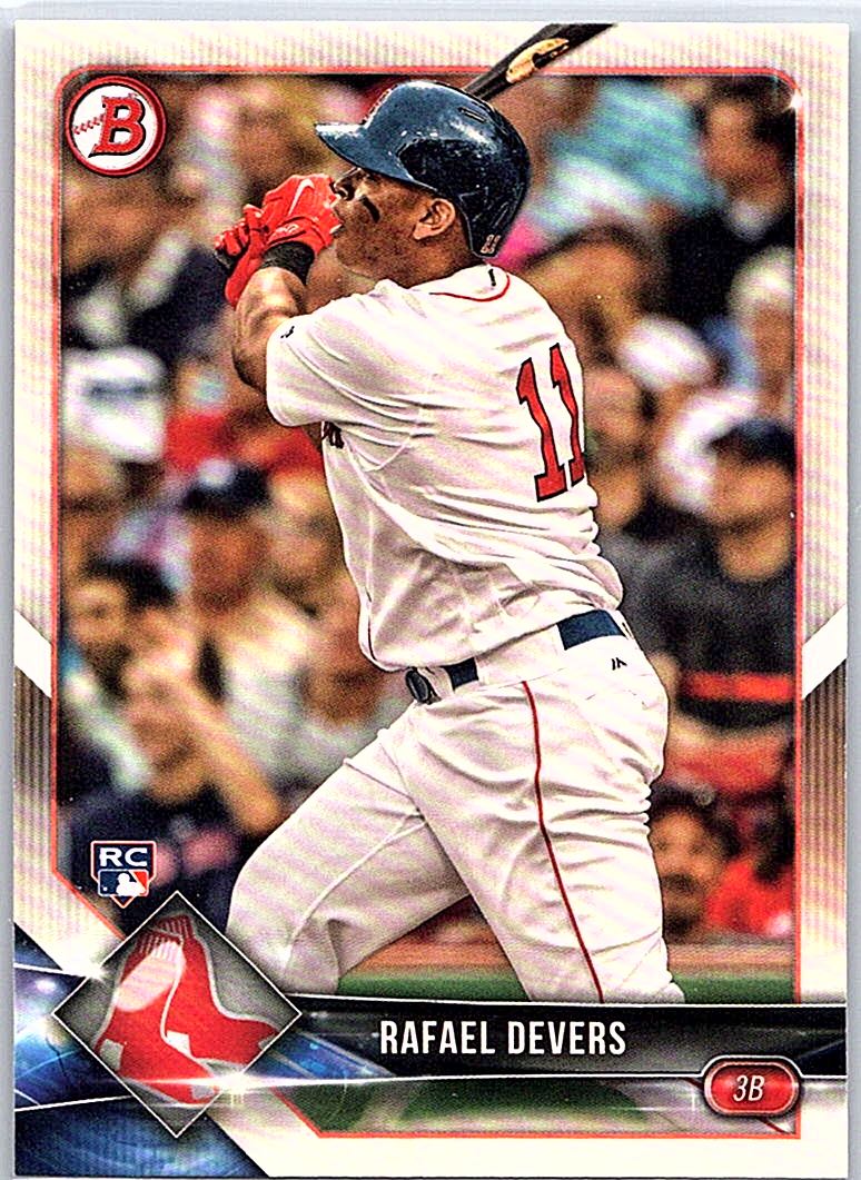 2018 Bowman Rafael Devers #25 RC front