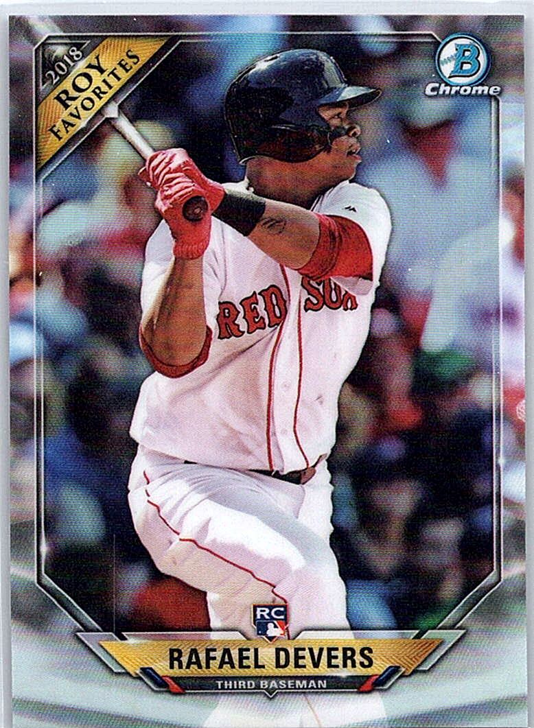2018 Bowman - Chrome Rookie of the Year Favorites Rafael Devers #ROYF-RD front