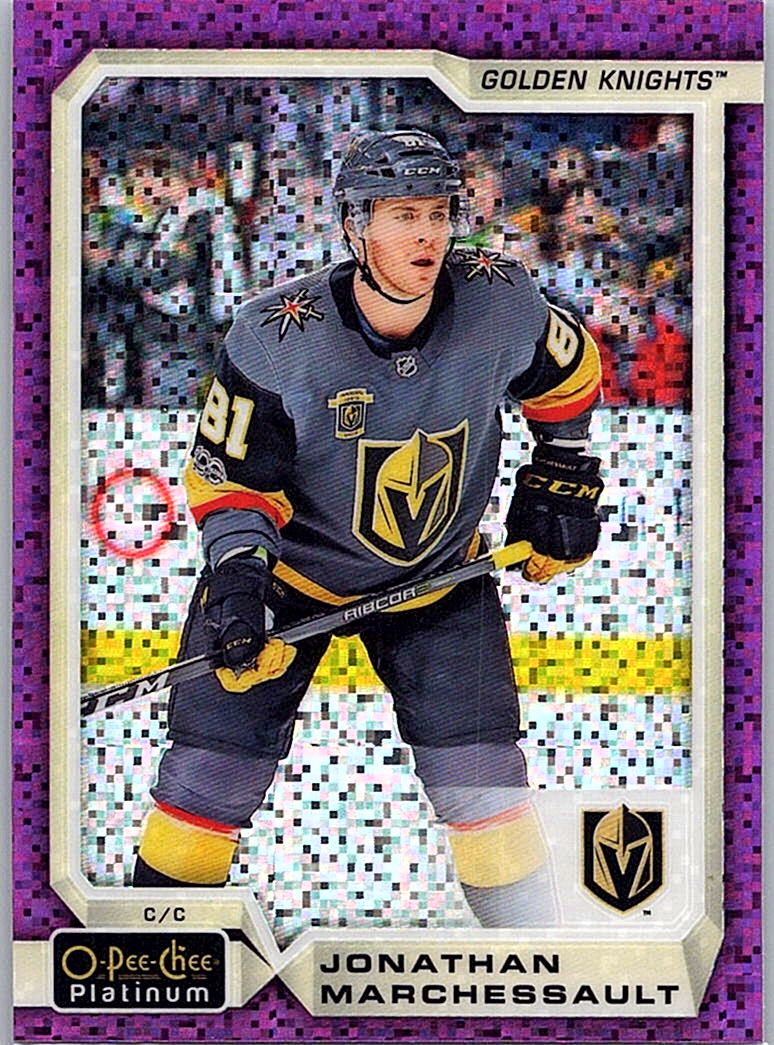 2018-19 O-Pee-Chee Platinum - Violet-Pixels Jonathan Marchessault #137 front