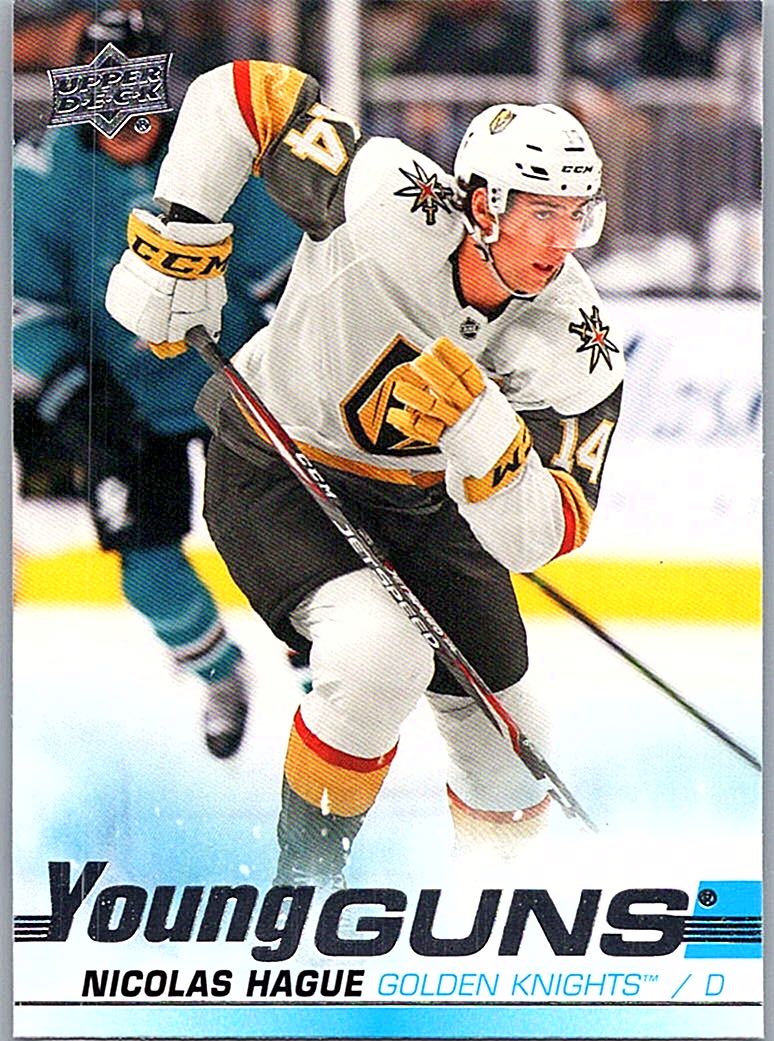 2019-20 Upper Deck Nicolas Hague #489 RC front