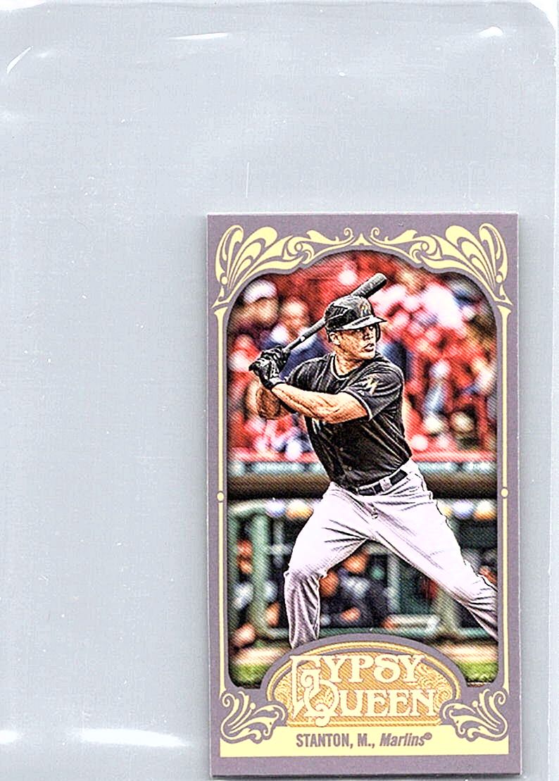 2012 Topps Gypsy Queen - Mini Straight Cut Back Mike Stanton #147 front