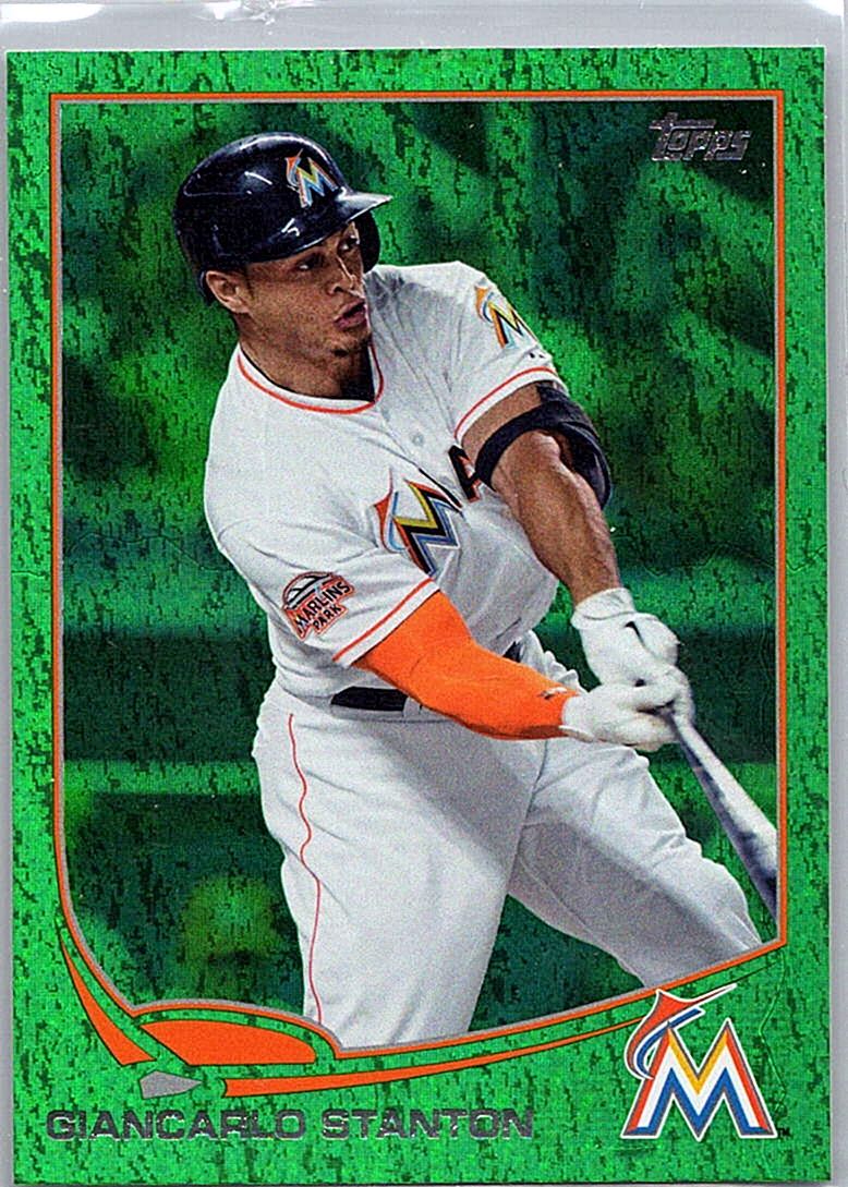 2013 Topps - Emerald Foil Giancarlo Stanton #127 front