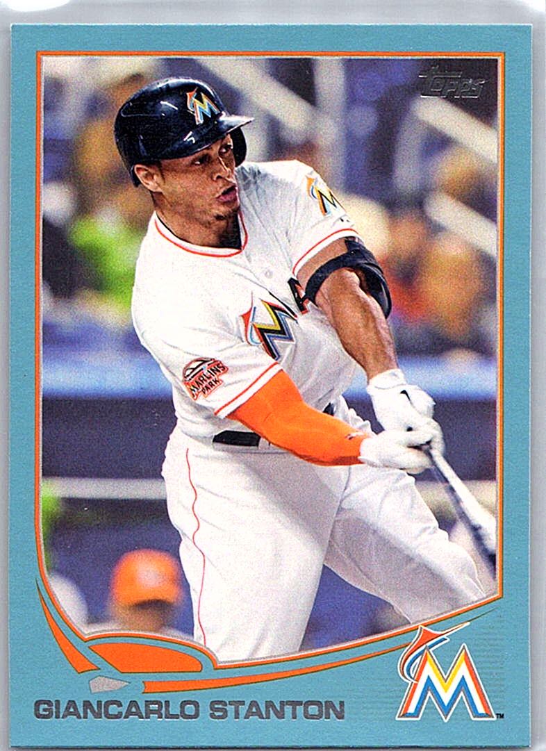 2013 Topps - Blue Giancarlo Stanton #127 front
