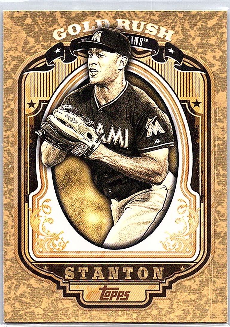 2012 Topps - Gold Rush Wrapper Redemption Giancarlo Stanton #61 front