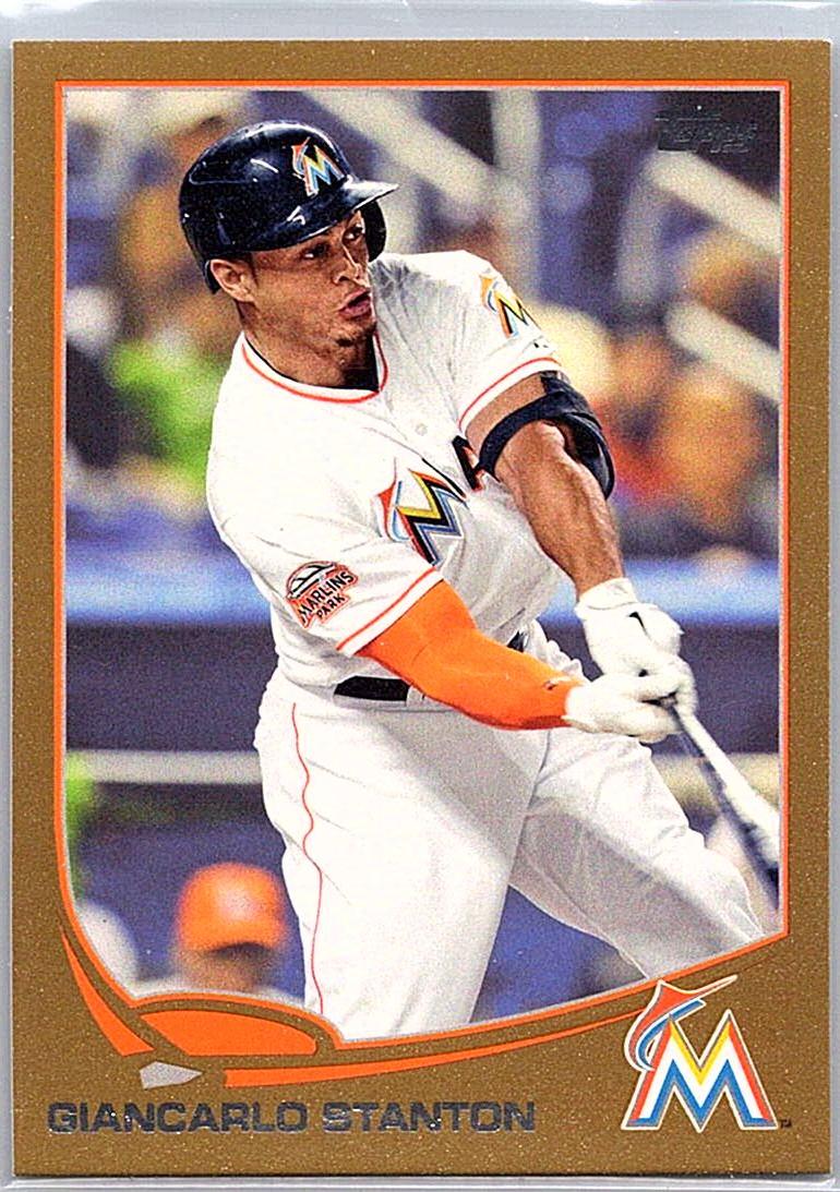 2013 Topps - Gold Giancarlo Stanton #127 SN2013 front