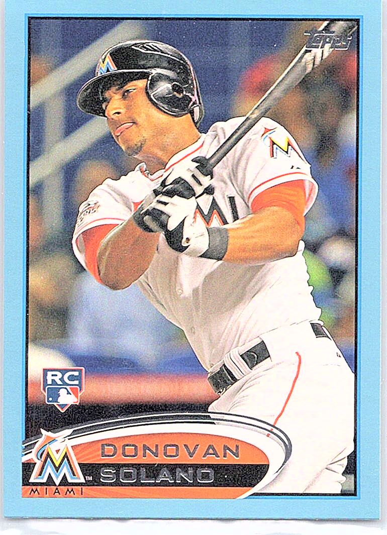 2012 Topps Update - Walmart Blue Border Donovan Solano #US185 RC front