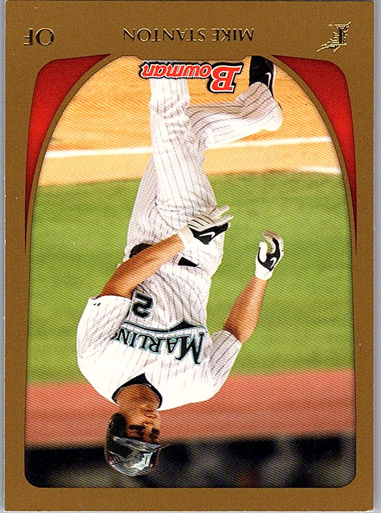2011 Bowman - Gold Mike Stanton #78 front