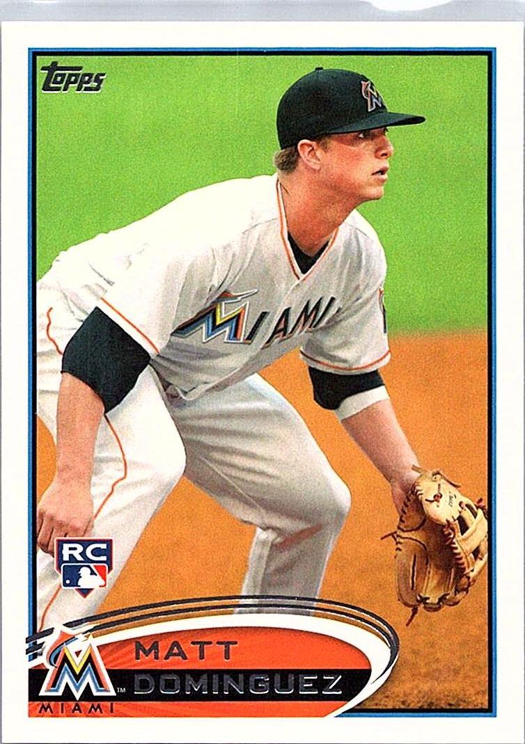 2012 Topps Miami Marlins Matt Dominguez #MIA14 front