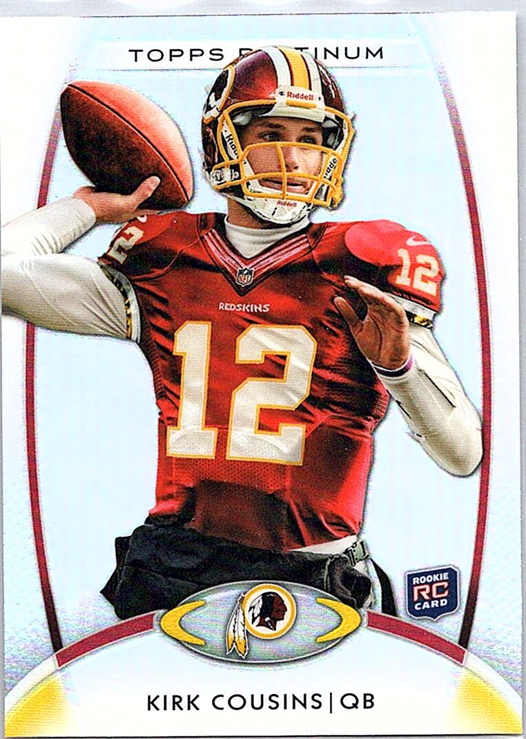 2012 Topps Platinum Kirk Cousins #104 RC front