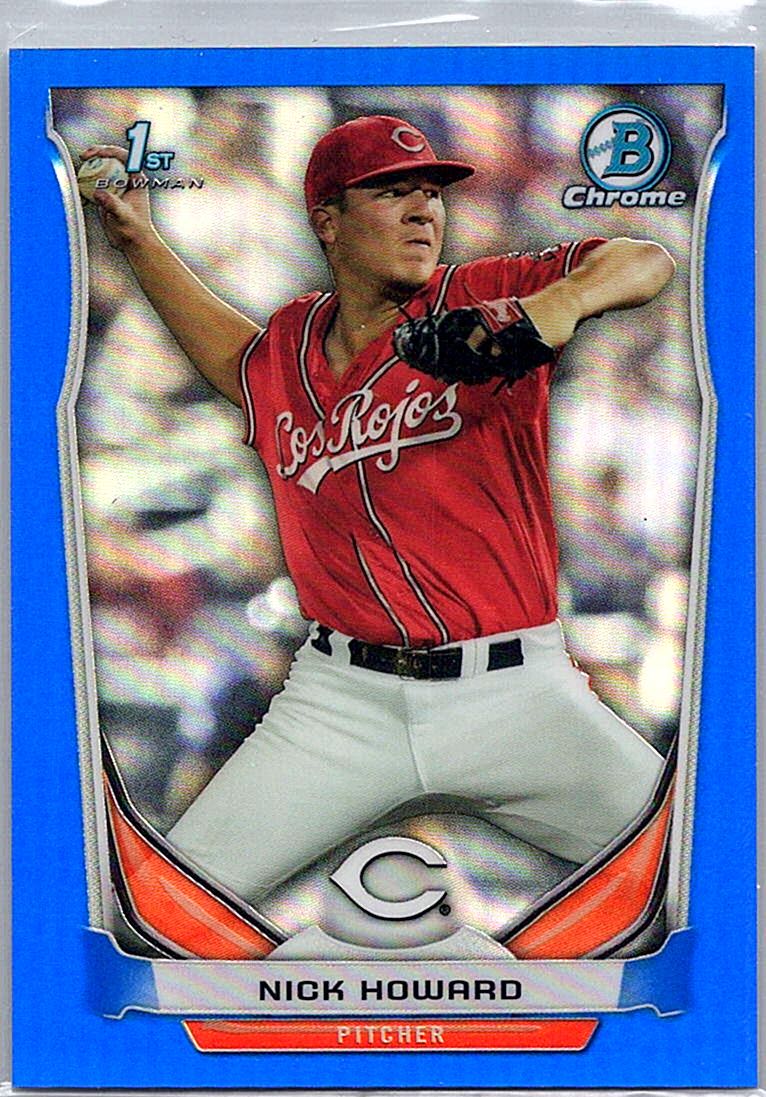 2014 Bowman Draft - Chrome Blue Refractors Nick Howard #CDP15 SN399 front