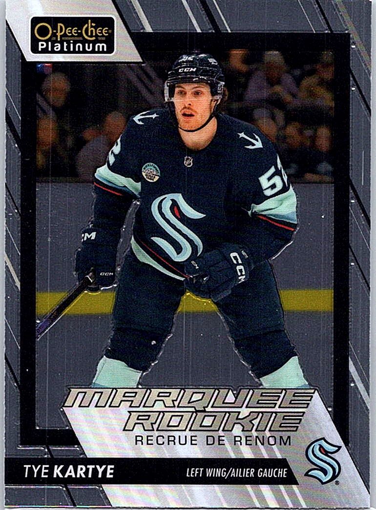 2023-24 O-Pee-Chee Platinum Tye Kartye #217 RC front