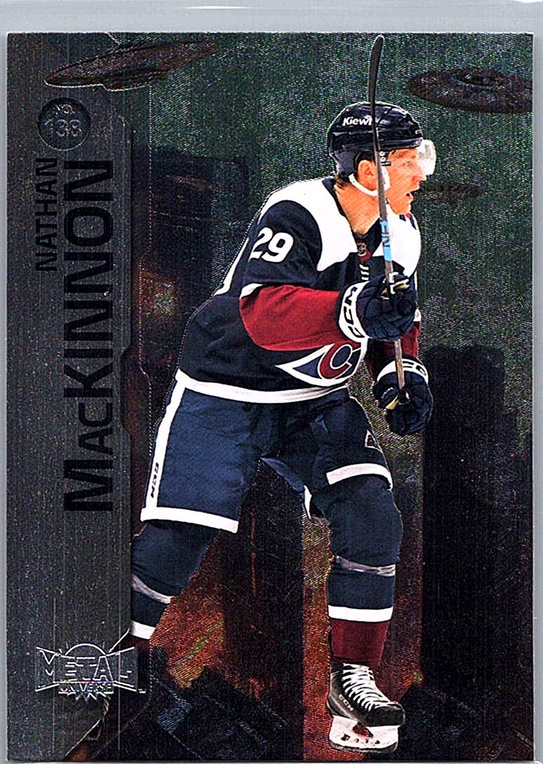 2023-24 SkyBox Metal Universe Nathan MacKinnon #138 front