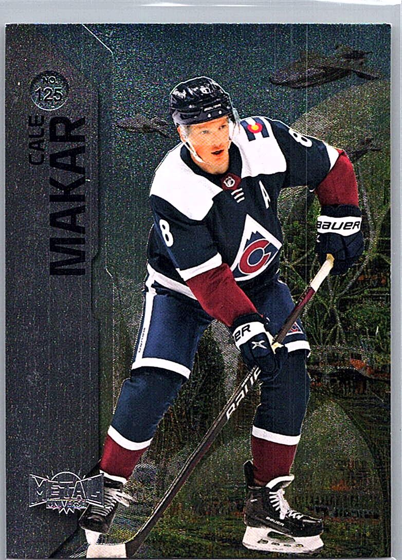 2023-24 SkyBox Metal Universe Cale Makar #125 front