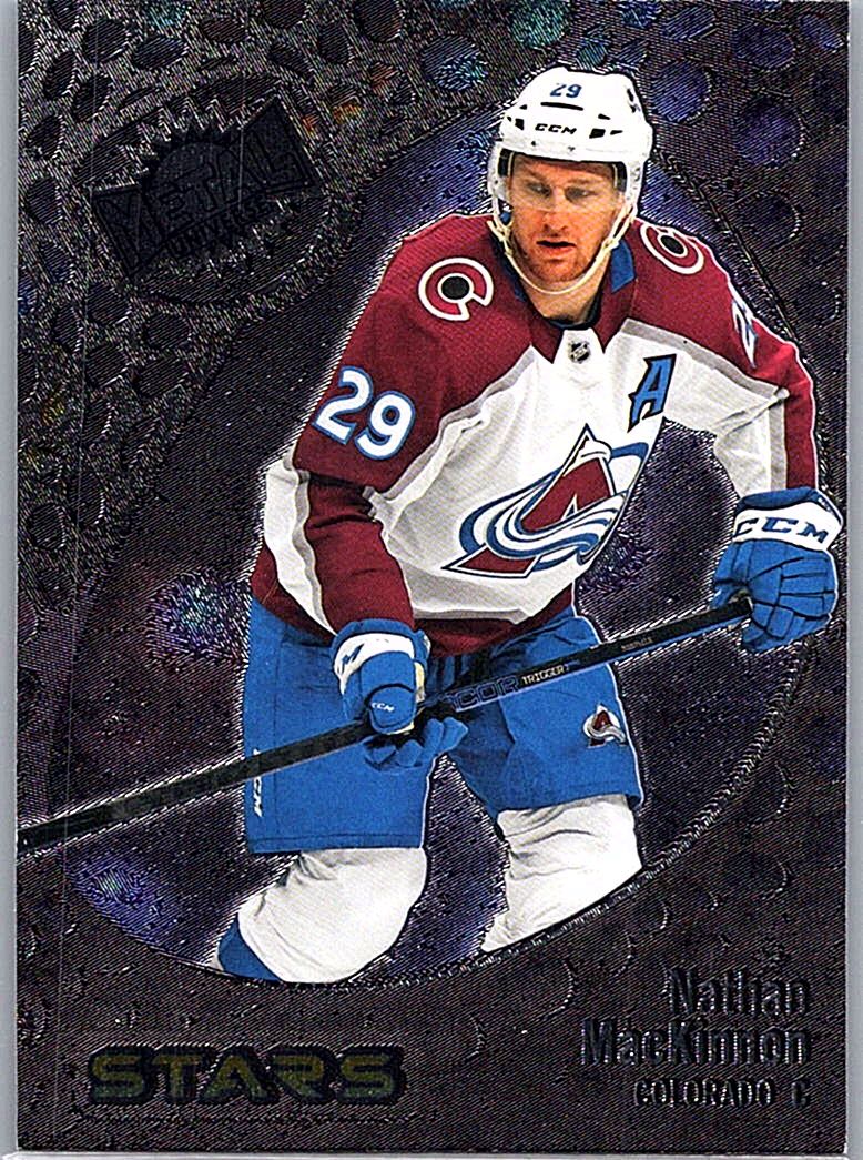 2022-23 SkyBox Metal Universe Nathan MacKinnon #141 front