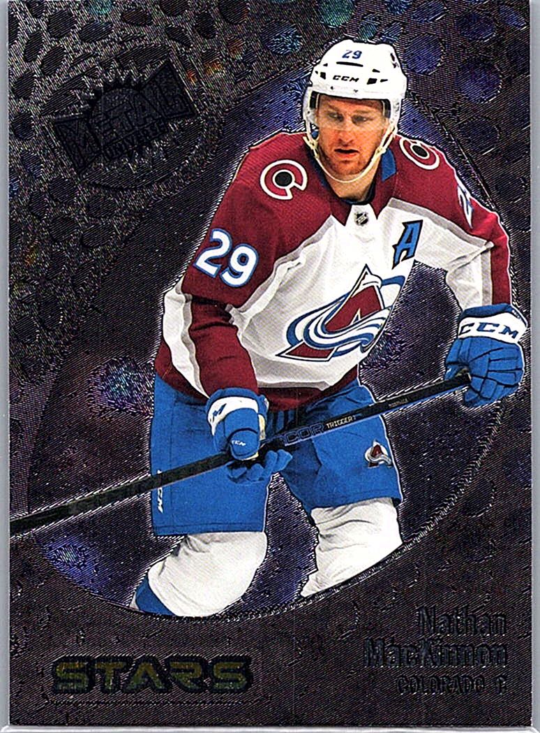 2022-23 SkyBox Metal Universe Nathan MacKinnon #141 front