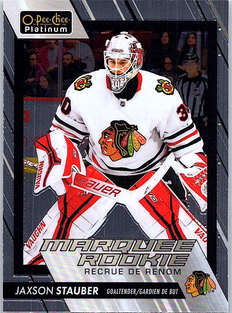 2023-24 O-Pee-Chee Platinum Jaxson Stauber #252 RC front