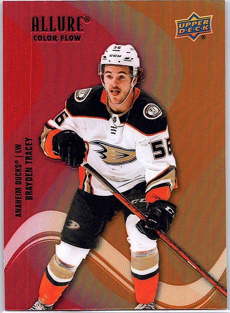 2022-23 Upper Deck Allure - Color Flow Red-Orange Brayden Tracey #SF-64 front